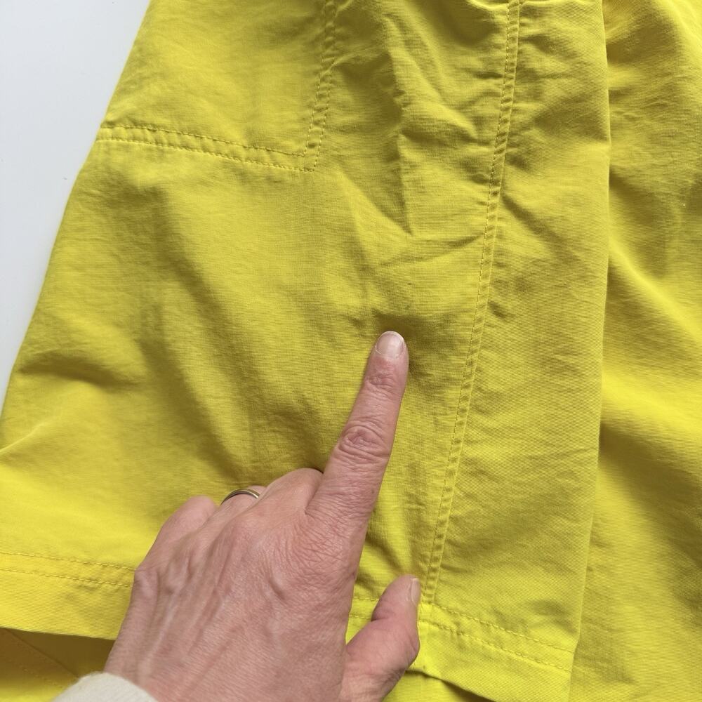 The North Face Swim Trunks Mens Large Yellow Nylon Mesh Lined Logo Board Shorts - Picture 10 of 12